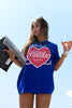 HEART BP ELECTRIC BLUE TEE