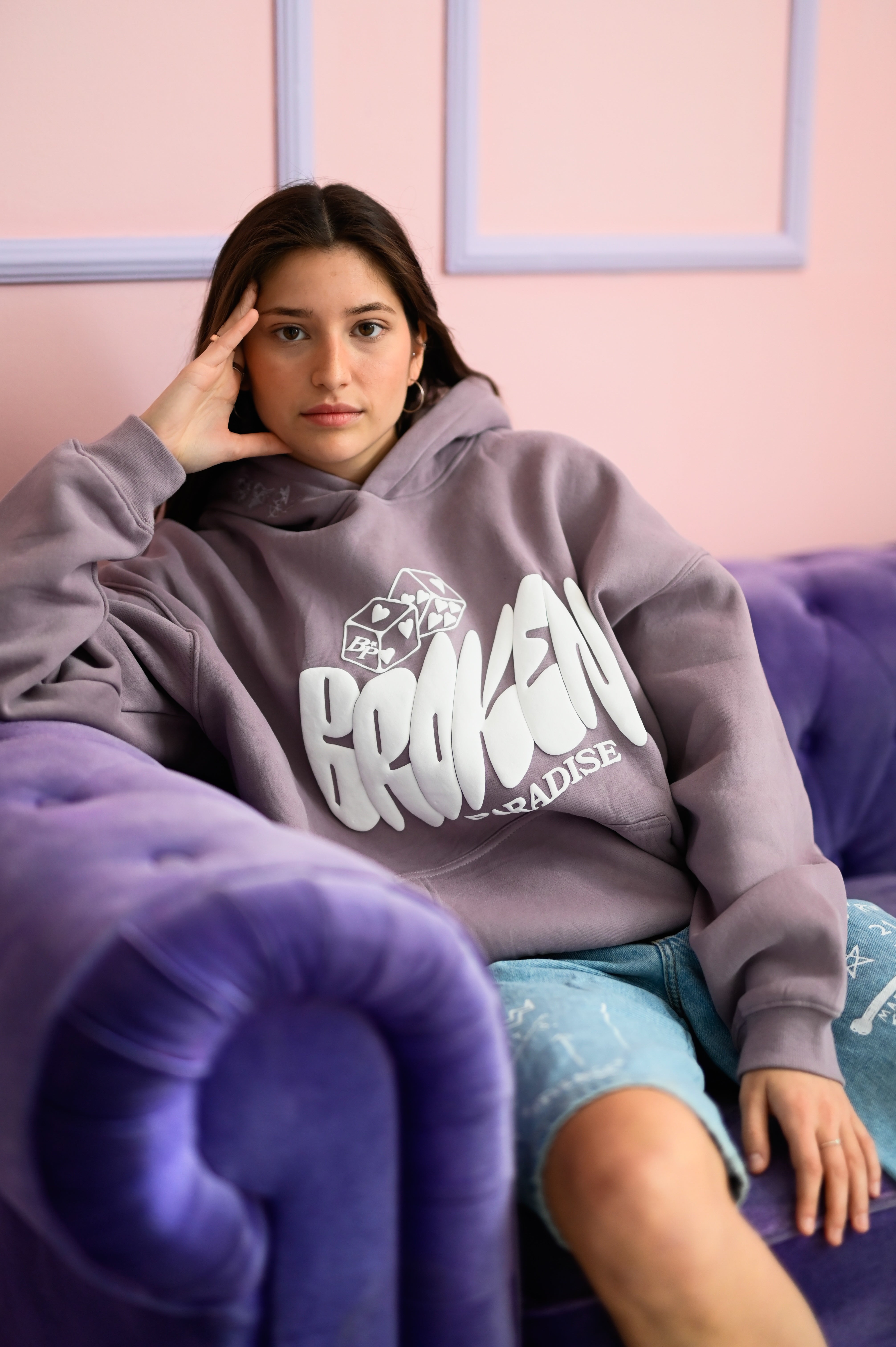 CLOUDY PURPLE HOODIE