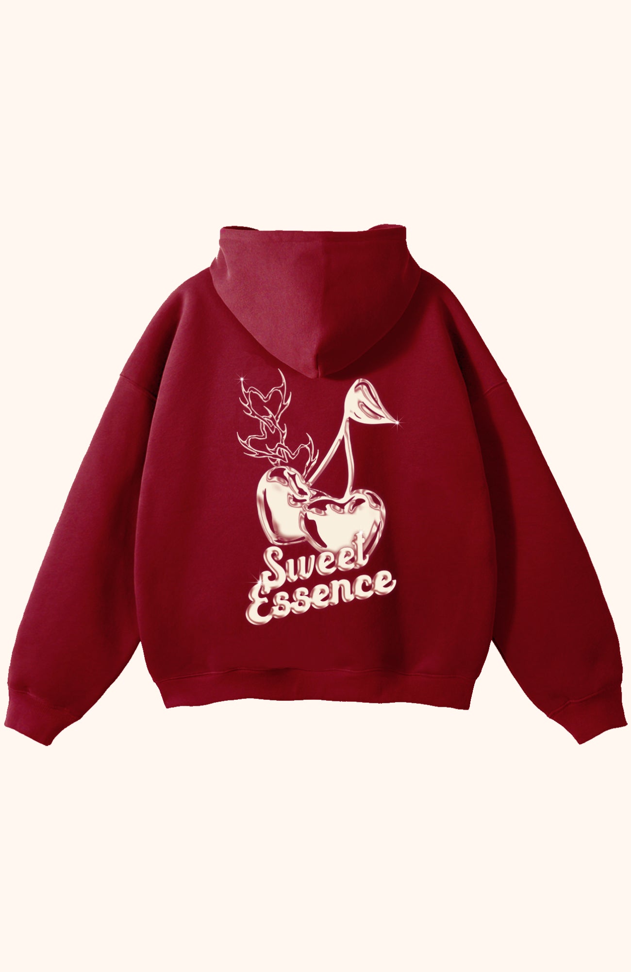 RETRO CHERRIES RED HOODIE