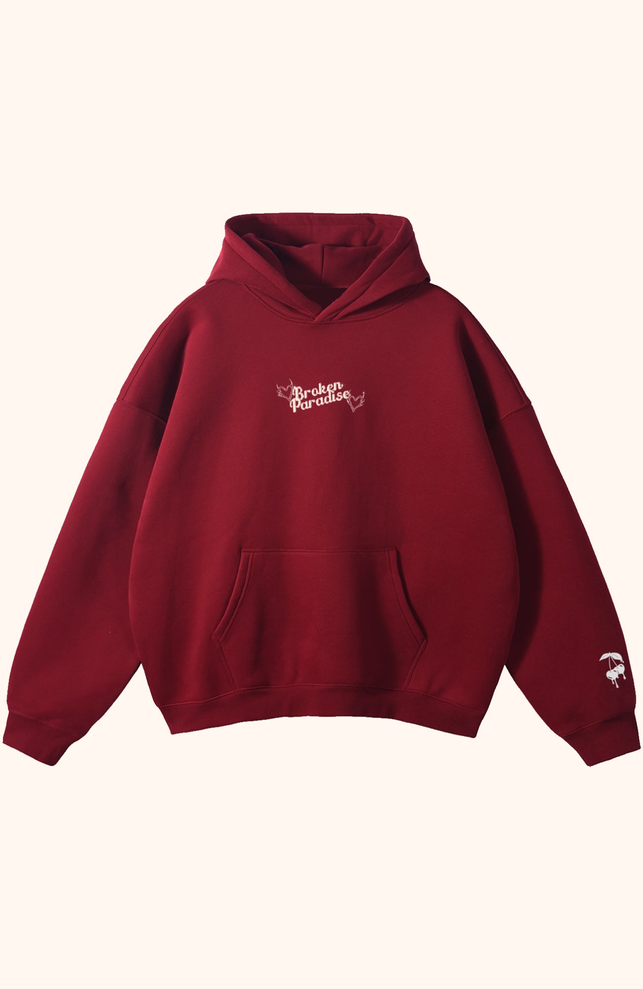 RETRO CHERRIES RED HOODIE