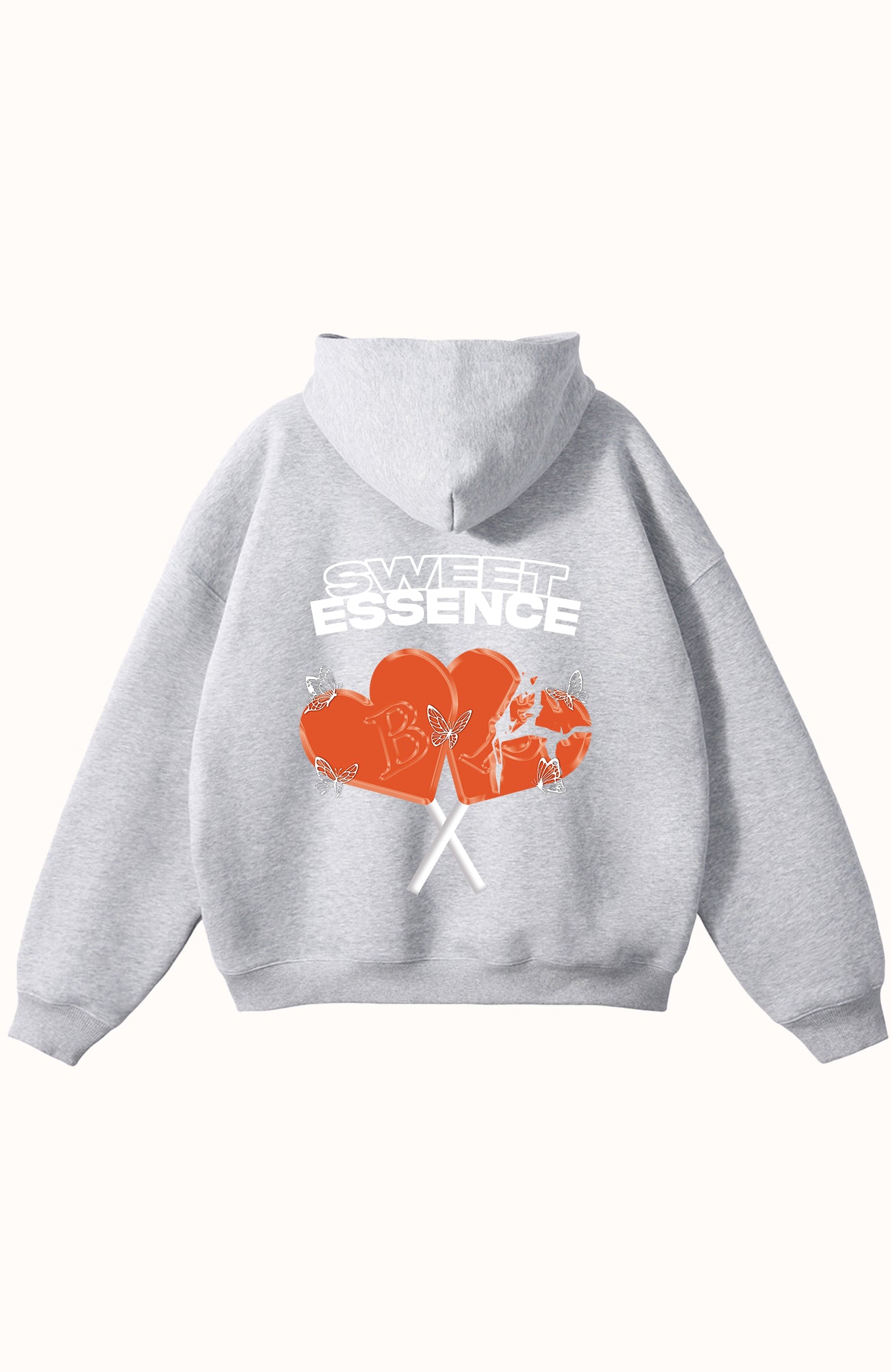 SWEET LOLLIPOPS GREY FLAME HOODIE