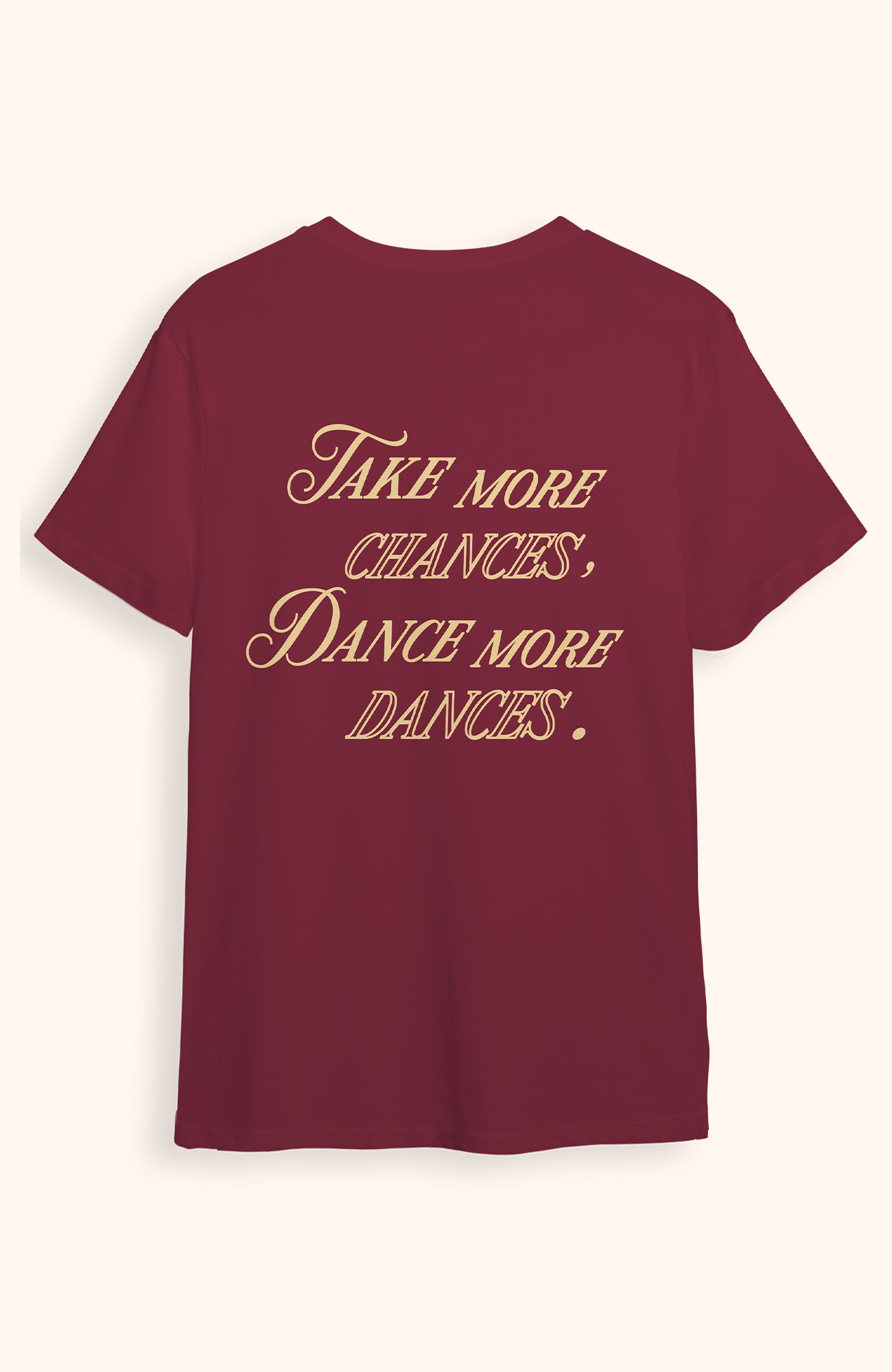 MORE DANCES TEE BURGUNDY