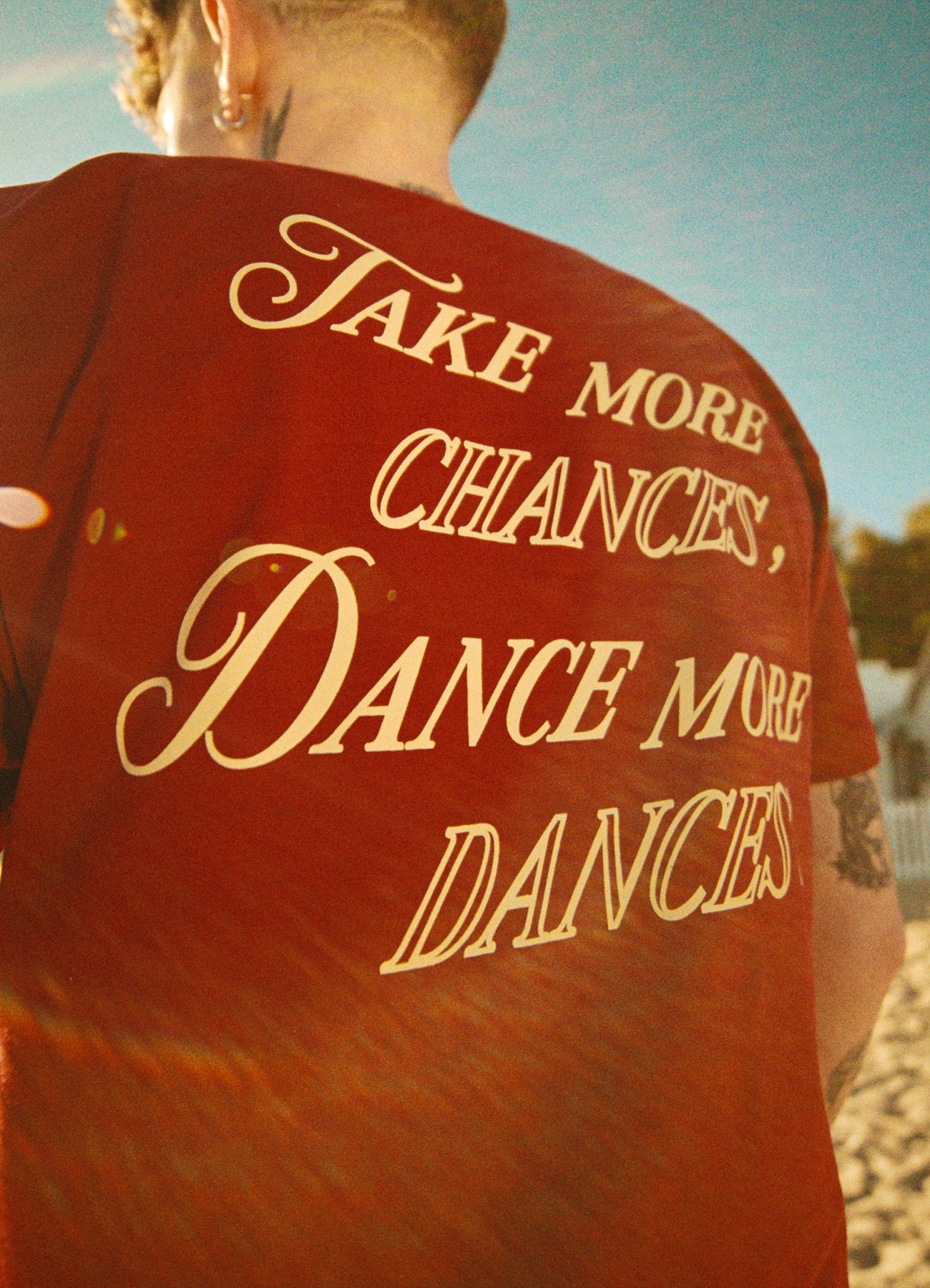 MORE DANCES TEE BURGUNDY