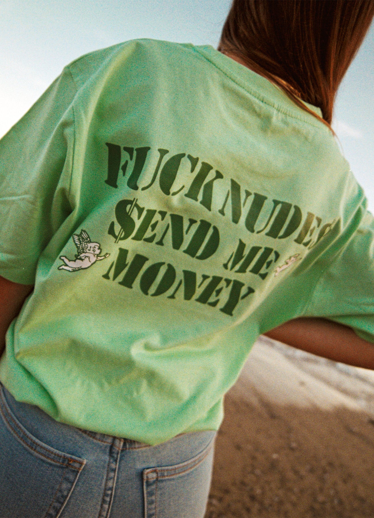 SEND MONEY TEE NEO MINT